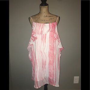 Beautiful red and white dress